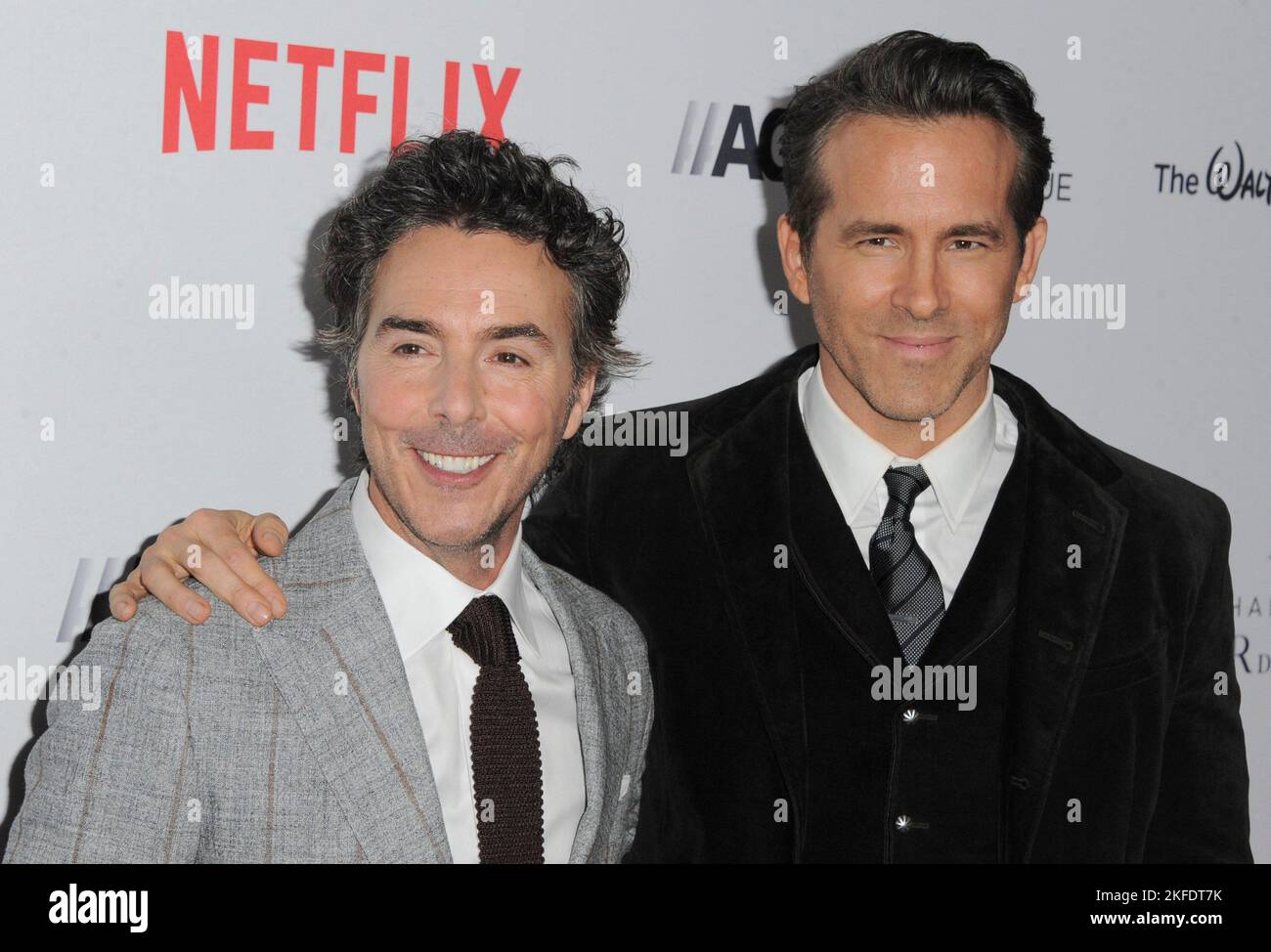 Los Angeles, CA. 17th Nov, 2022. Shawn Levy, Ryan Reynolds at arrivals for 36th Annual American Cinematheque Awards, Beverly Hilton Hotel, Los Angeles, CA November 17, 2022. Credit: Elizabeth Goodenough/Everett Collection/Alamy Live News Stock Photo