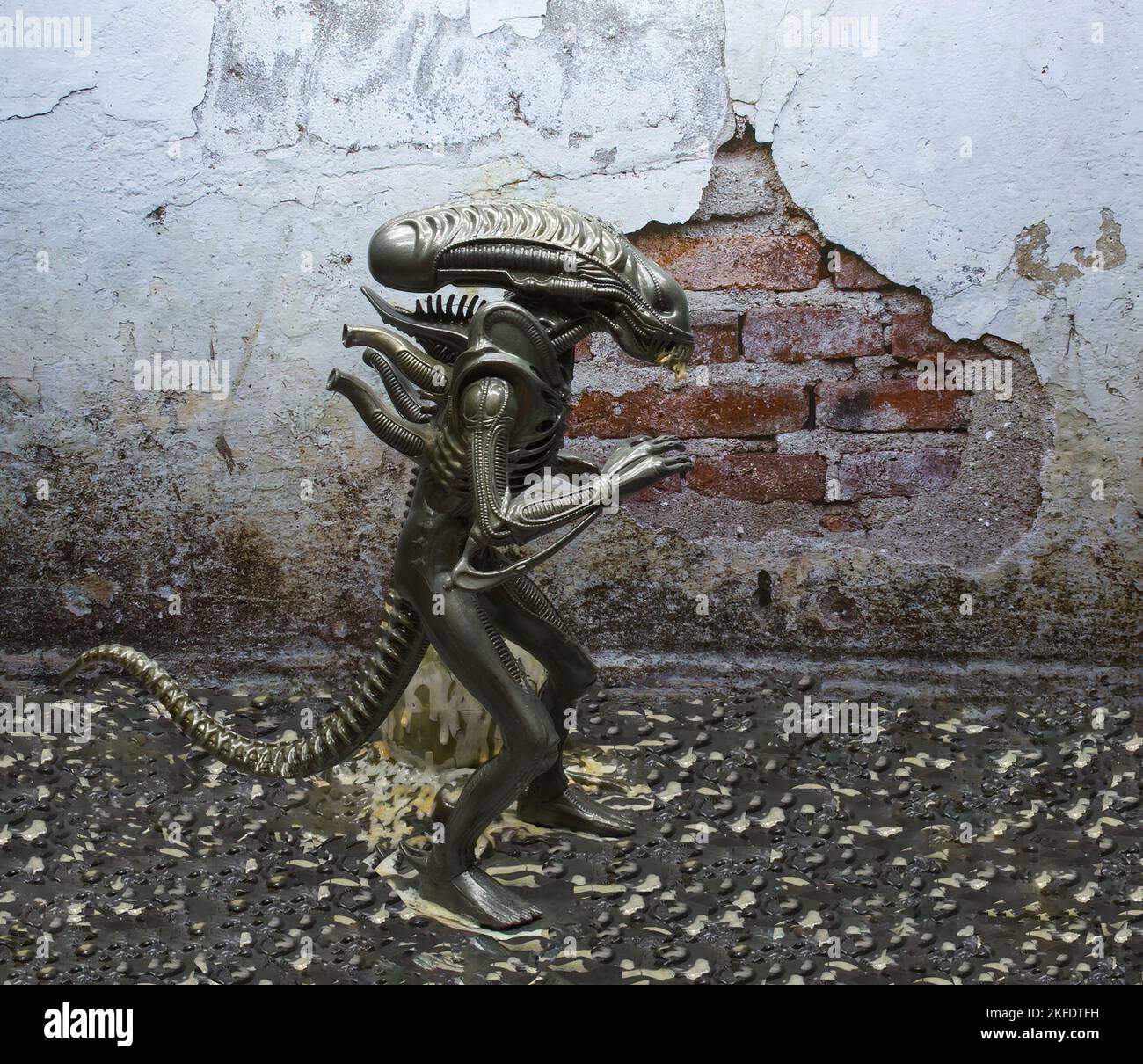 Alien Xenomorph. Action figure from the original Alien movie Stock Photo