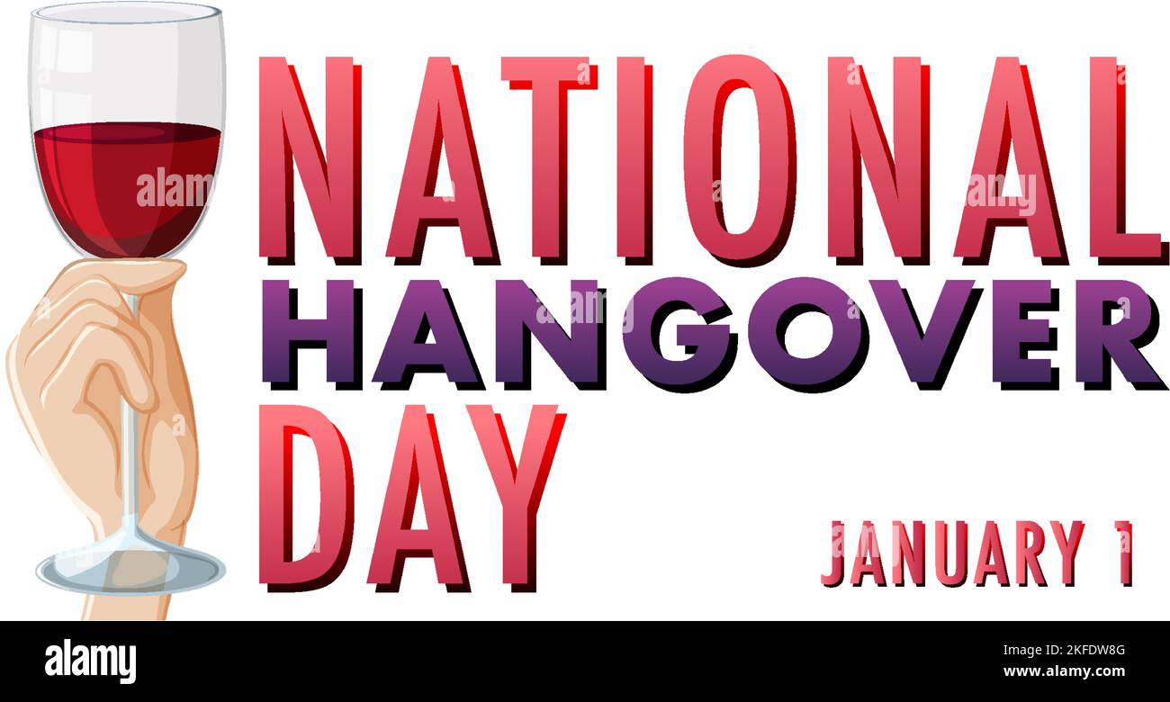 National Hangover Day Banner Design illustration Stock Vector Image & Art Alamy