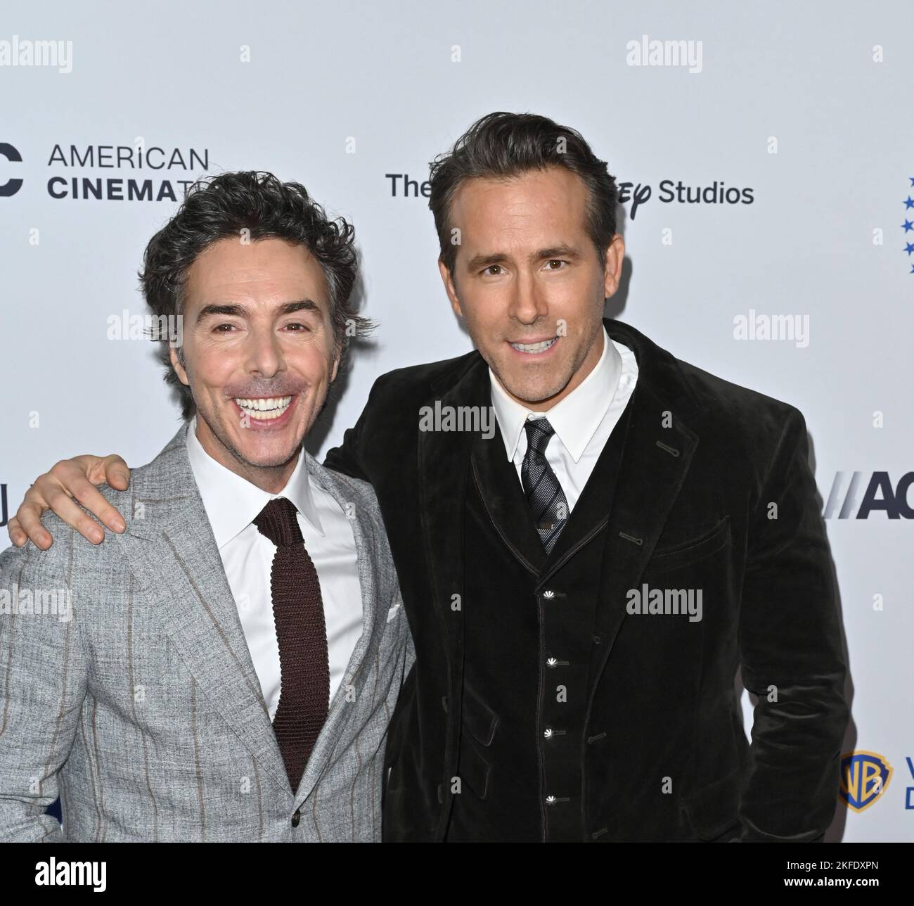 Los Angeles, USA. 17th Nov, 2022. Shawn Levy & Ryan. Reynolds at the 36th Annual American Cinematheque Awards at the Beverly Hilton Hotel. Picture Credit: Paul Smith/Alamy Live News Stock Photo