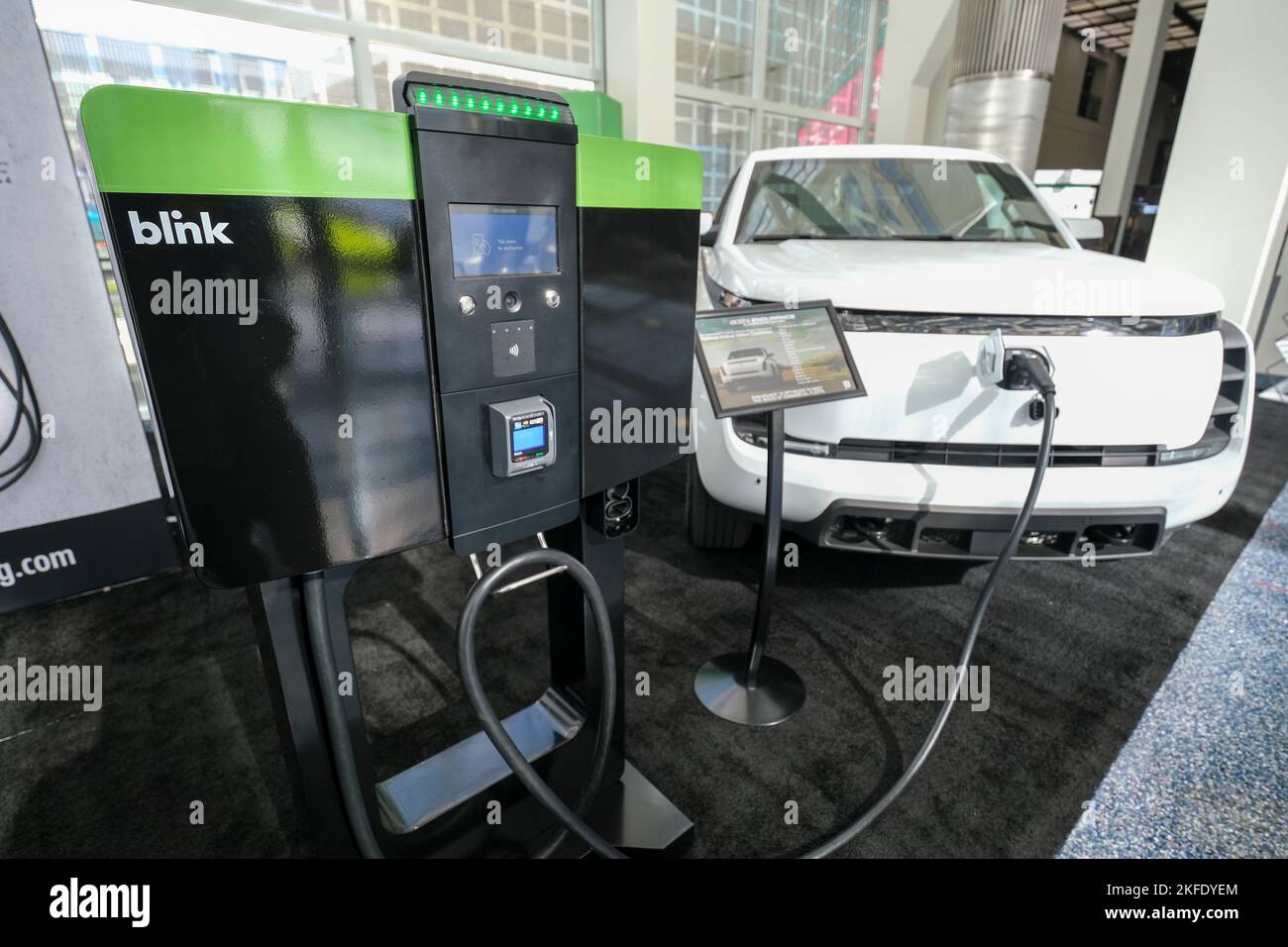 Blink ev charging station hi res stock photography and images Alamy