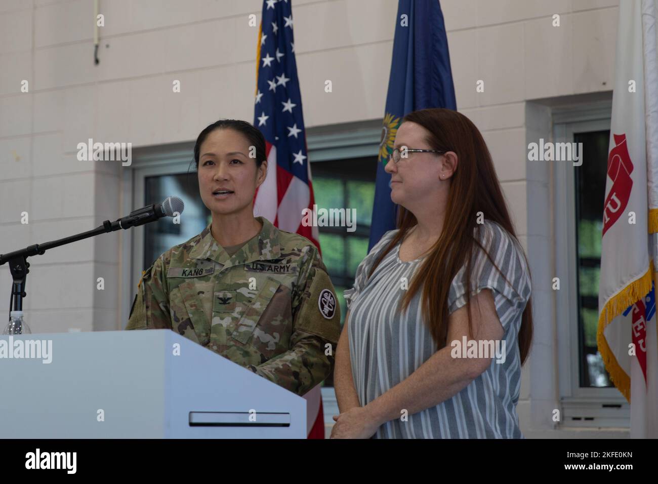 U.S. Army Col. Anne Kang with the Irwin Army Community Hospital on Fort ...