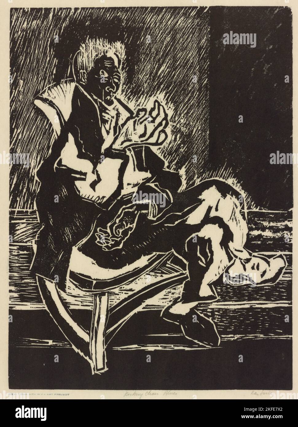 Rocking Chair Blues, ca.1935 1943 Stock Photo Alamy