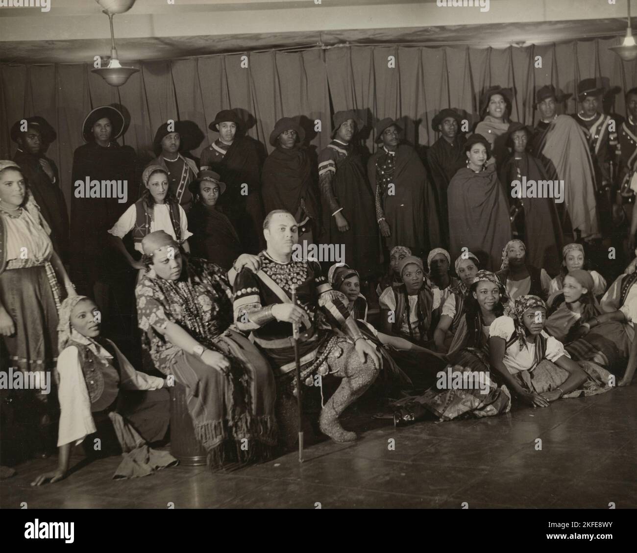 Cast of Il Trovatore, 1936. Stock Photo