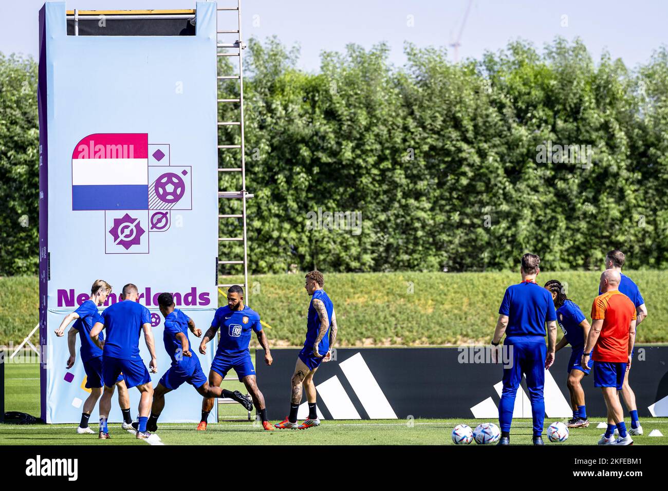 DOHA, 18112022 Oranje in Qatar. Team Netherlands preparing for the