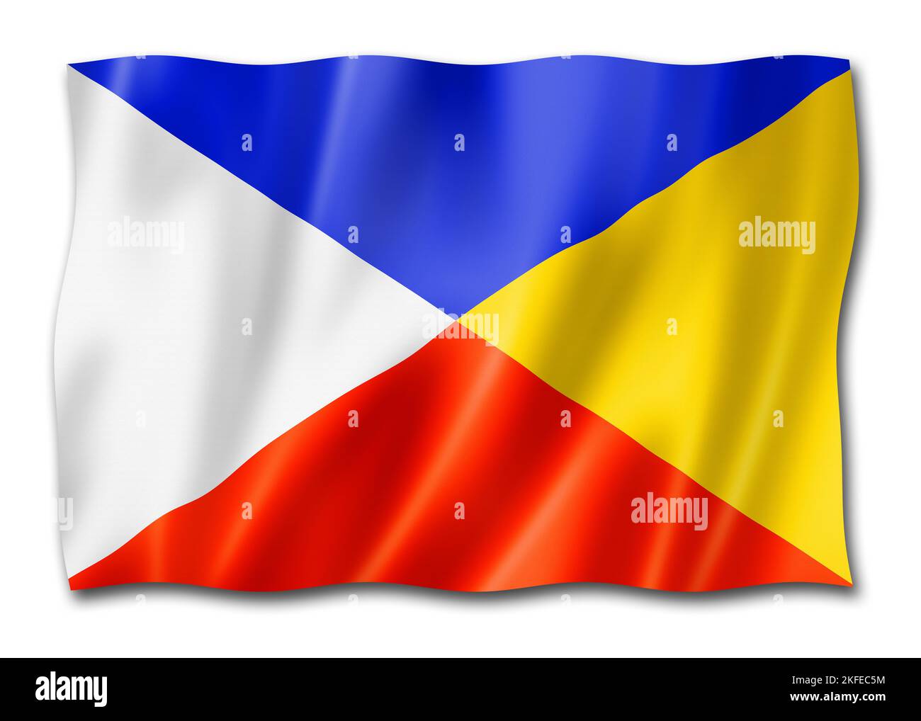 Mayan people ethnic flag, South America. 3D illustration Stock Photo