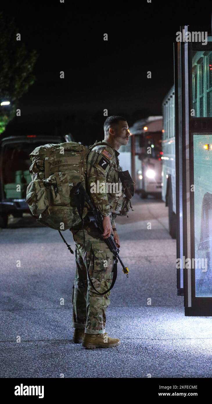 SFC Abraham Soto, member of Squad 7, representing Combined Arms Support