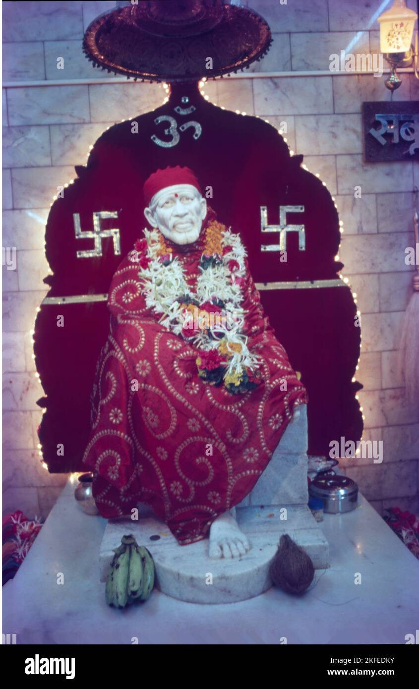 Sai Baba Idol in Temple, India Stock Photo Alamy
