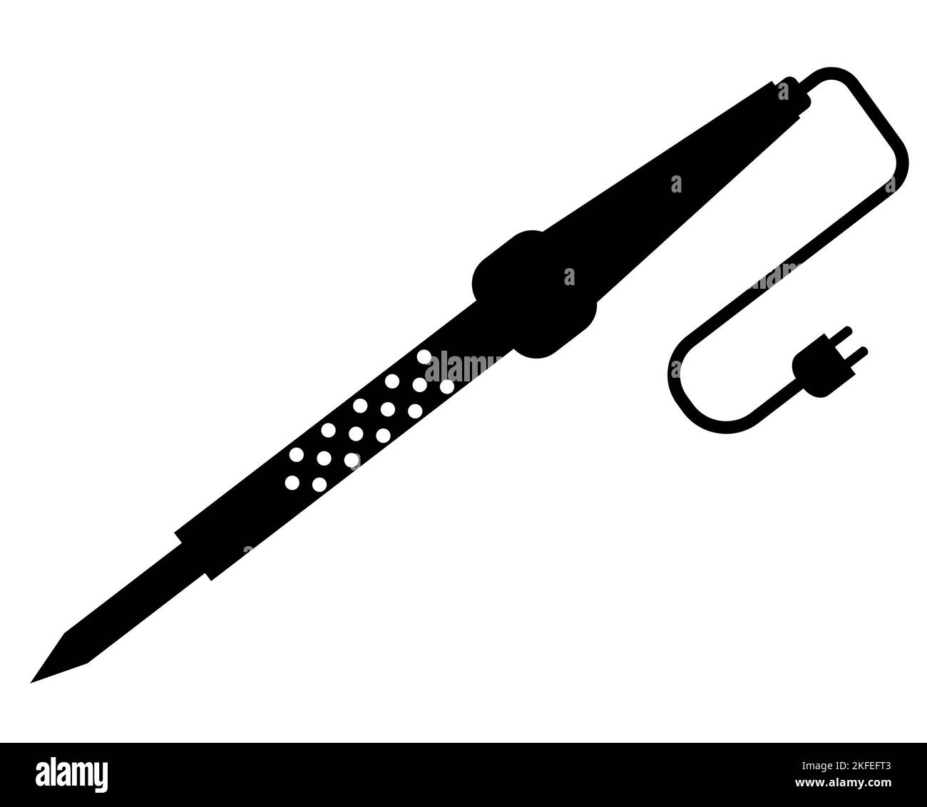 Soldering icon on white background. Soldering Iron sign. tool symbol