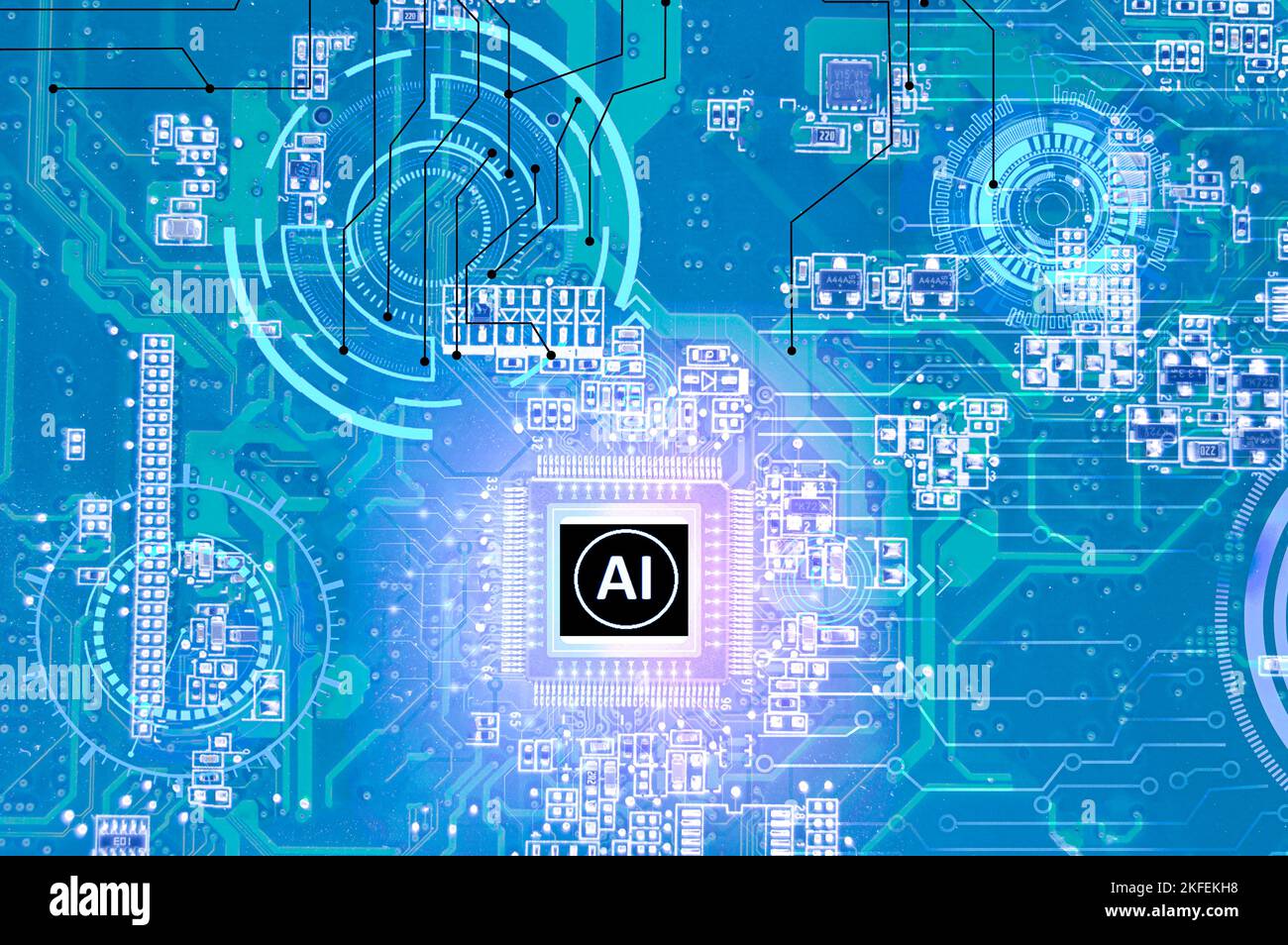 concept, technology, artificial intelligence Stock Photo