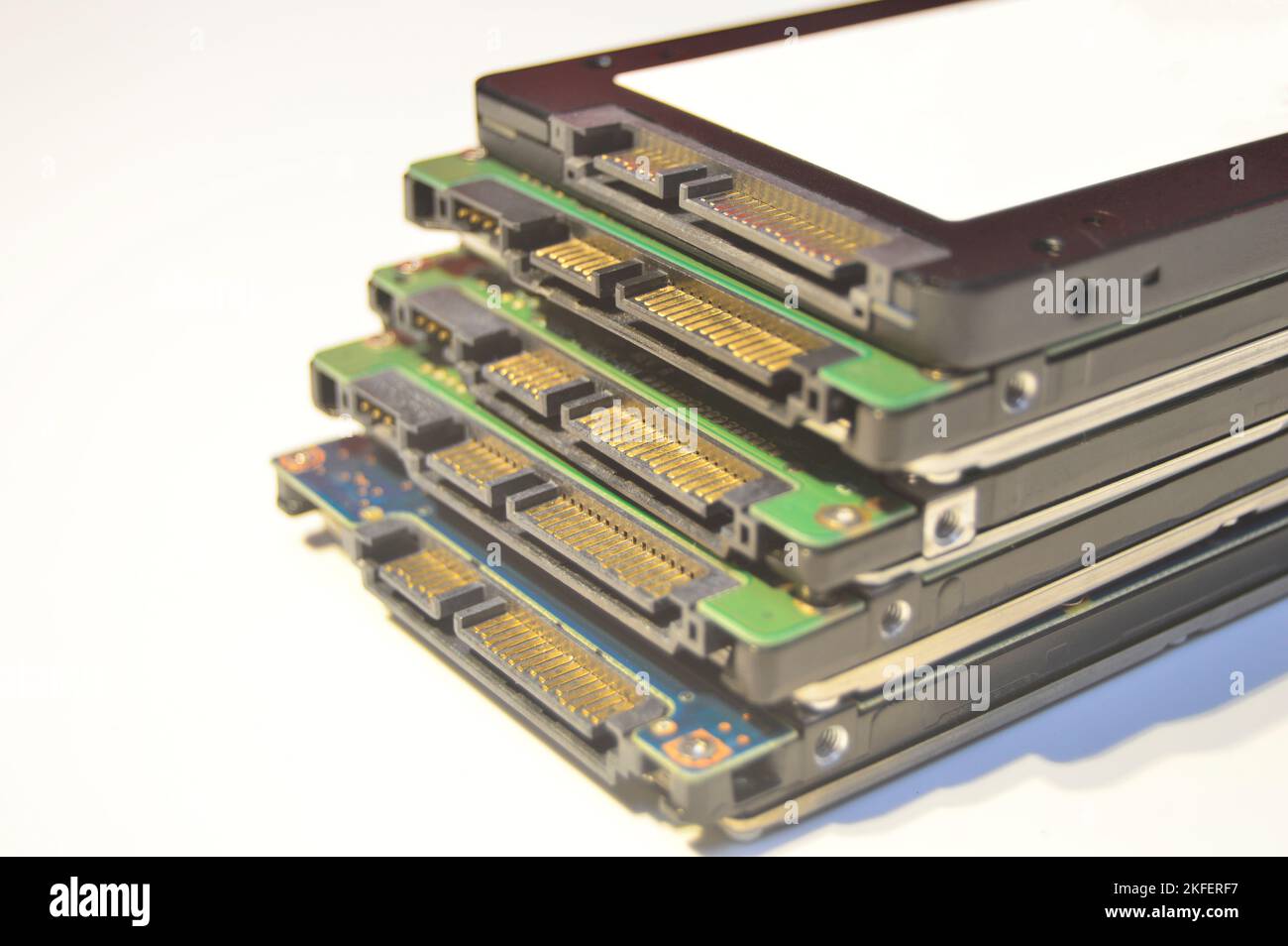 ssd sata port used to connect between hard disk and motherboard Stock Photo  - Alamy