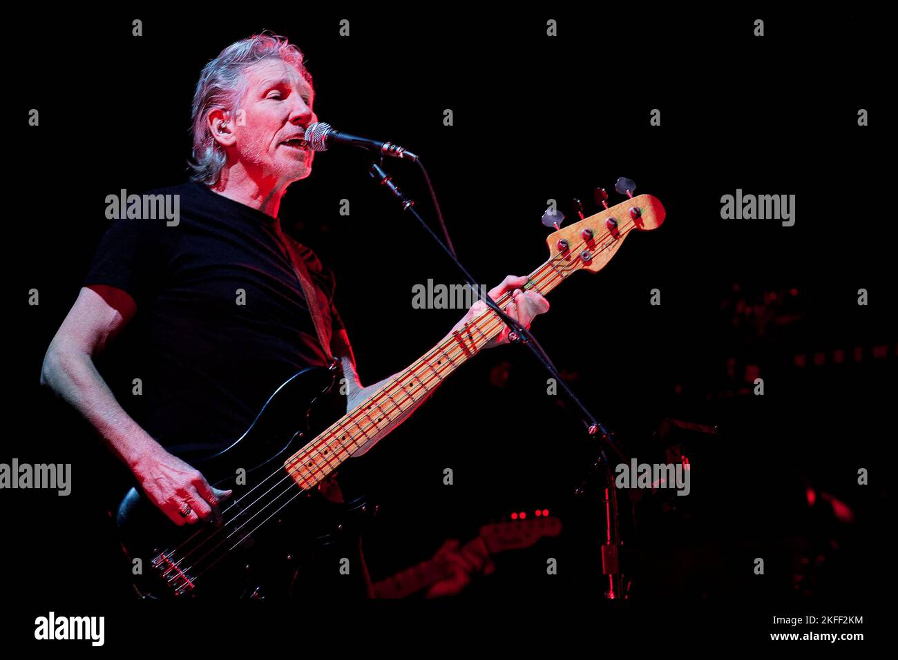 Roger Waters with The Wall in the Gelredome - Arnhem Holland vvbvanbree fotografie. Stock Photo
