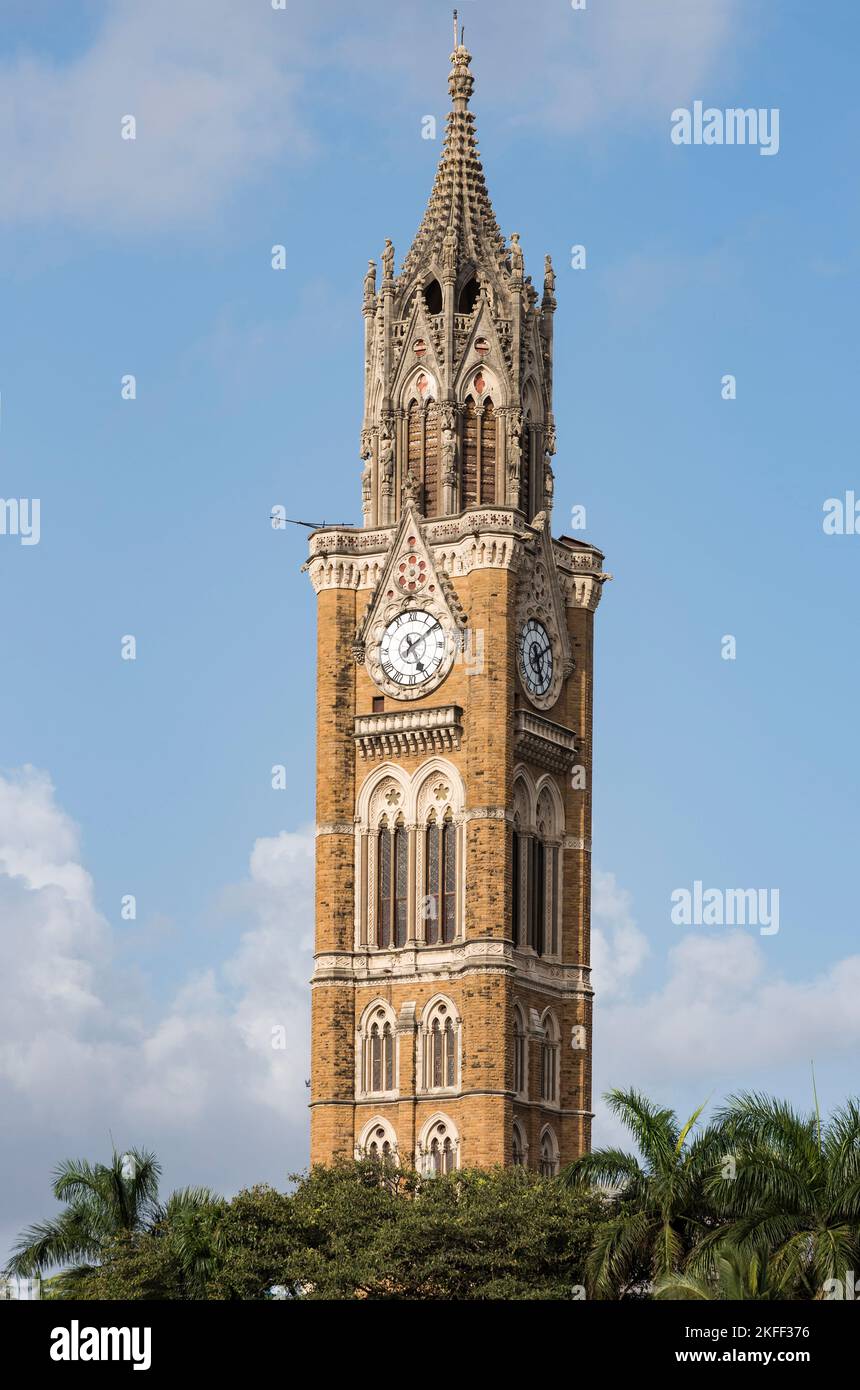 Rajabai Clock Tower, Bombay, Mumbai, Maharashtra, India Stock Photo