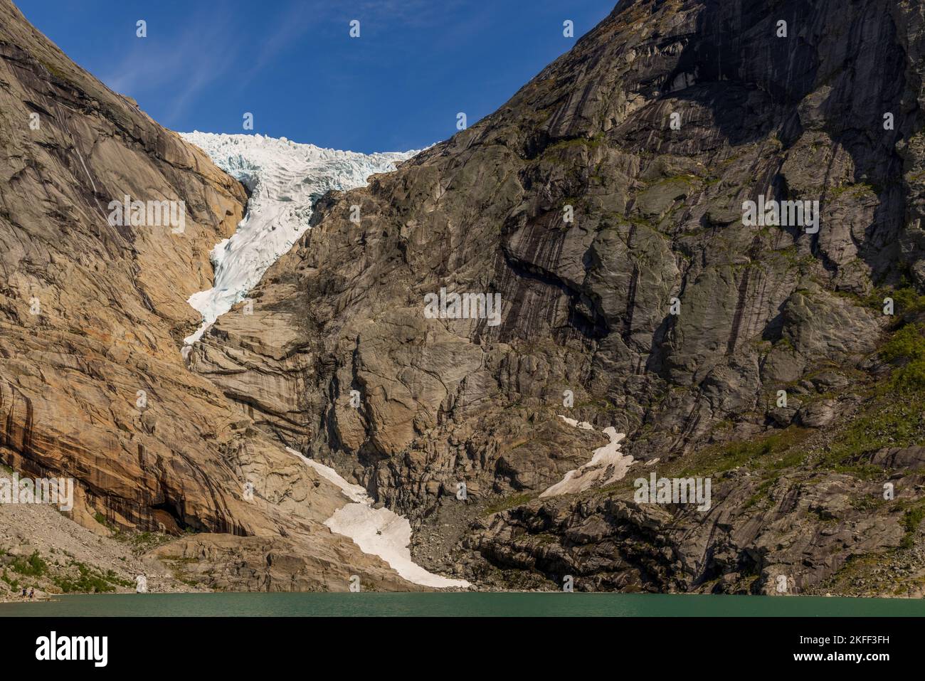 Gletscher des Briksdalsbreen , Norwegen Stock Photo