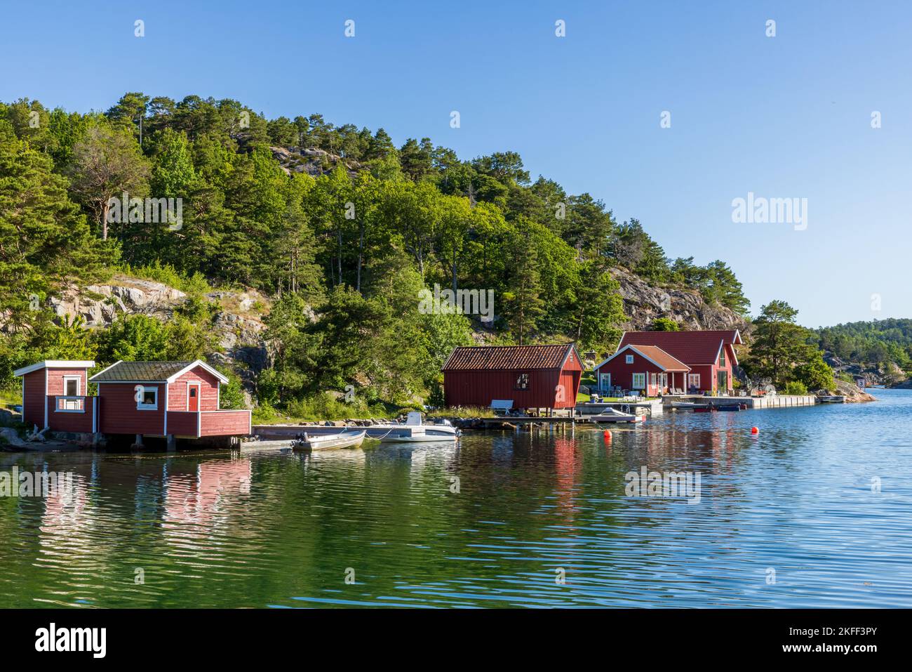 Schärenidylle in Marievoll, Norwegen Stock Photo
