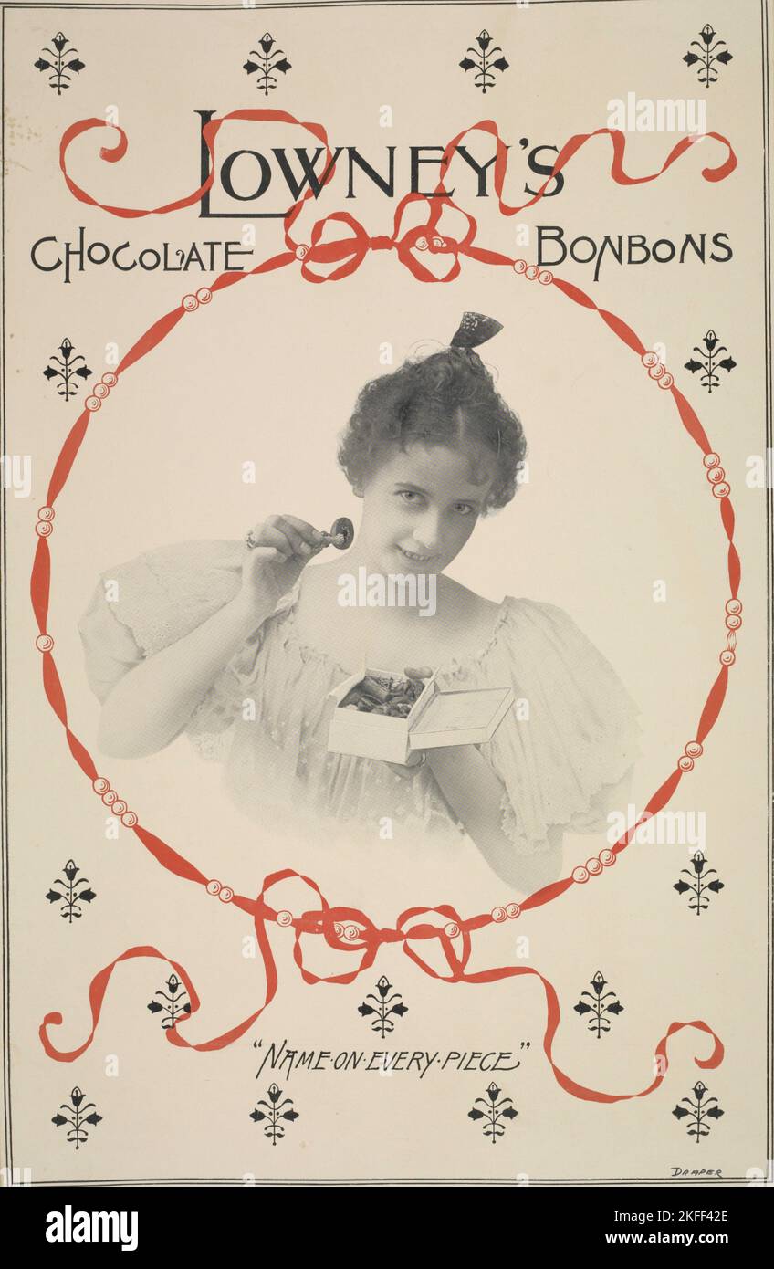 Lowney's chocolate bonbons, c1895 1917 Stock Photo Alamy