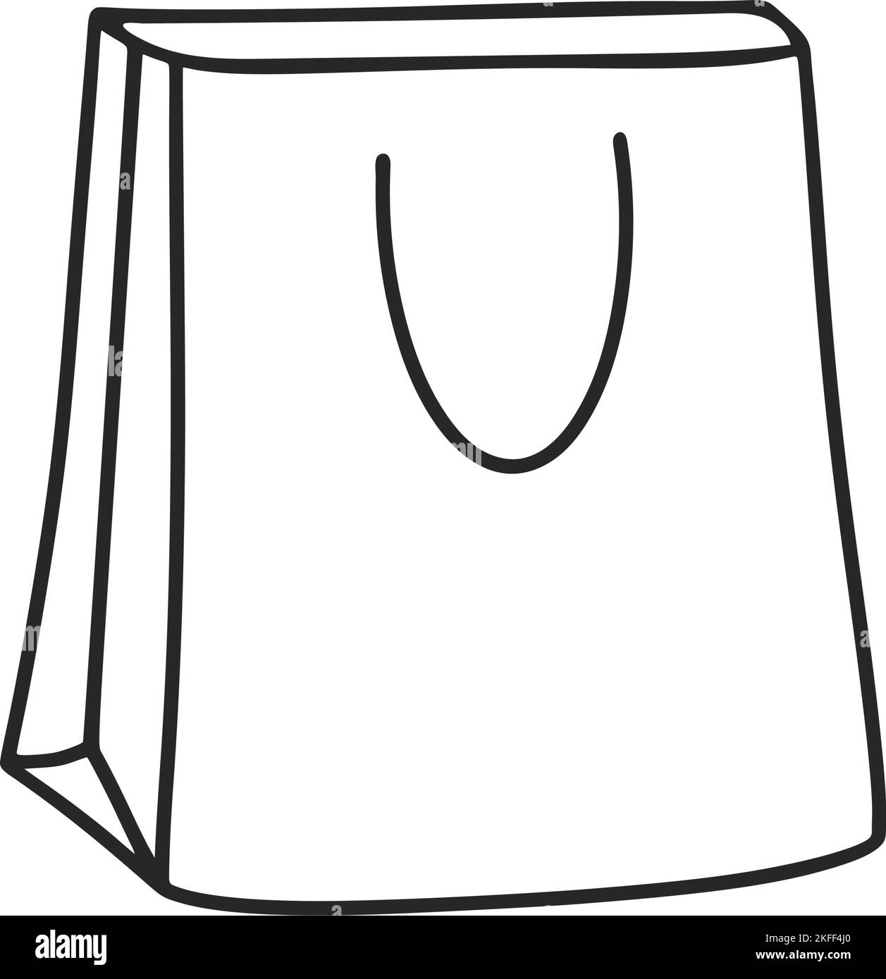 Paper bag doodle illustration Stock Vector Image & Art Alamy