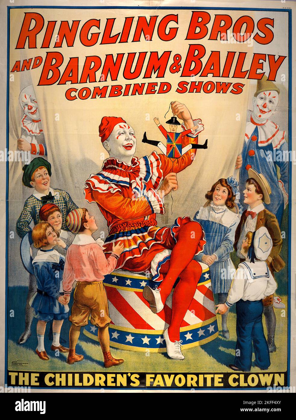 Ringling Bros and Barnum & Bailey combined shows circus poster, c1920