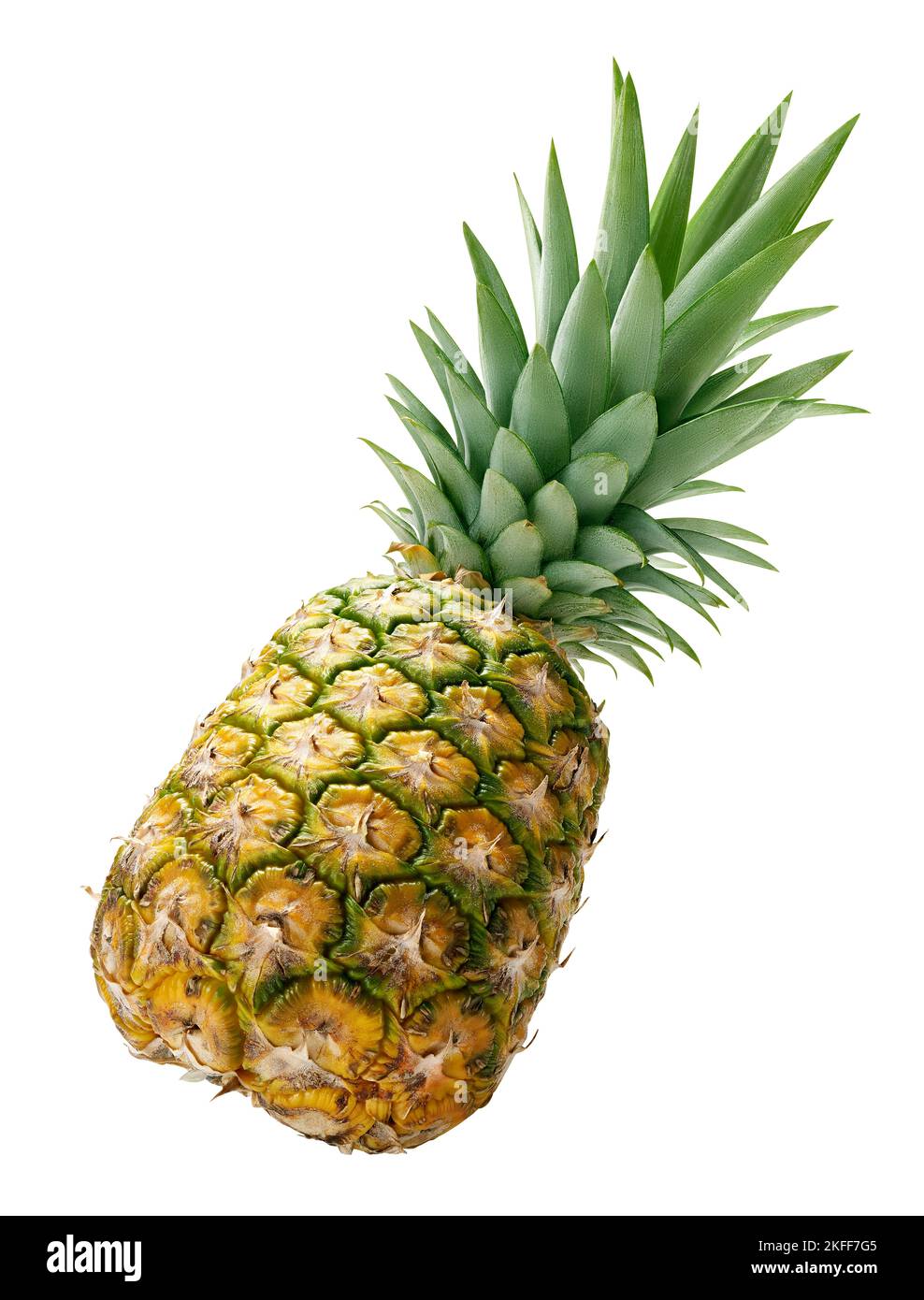 Flying pineapple fruit Stock Photo