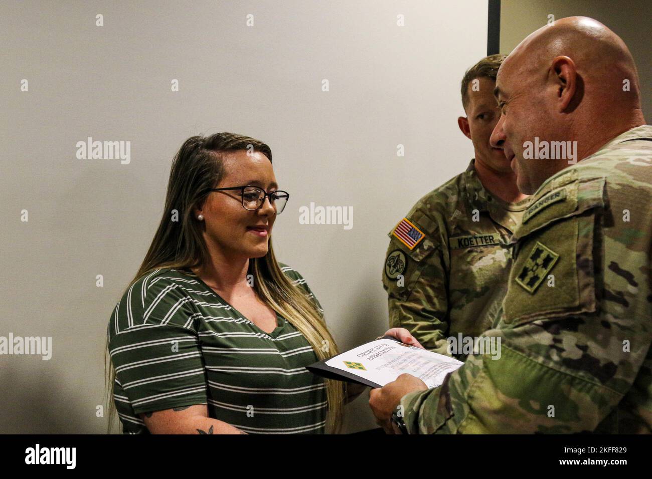A Family member of a Soldier assigned to 2nd Stryker Brigade Combat