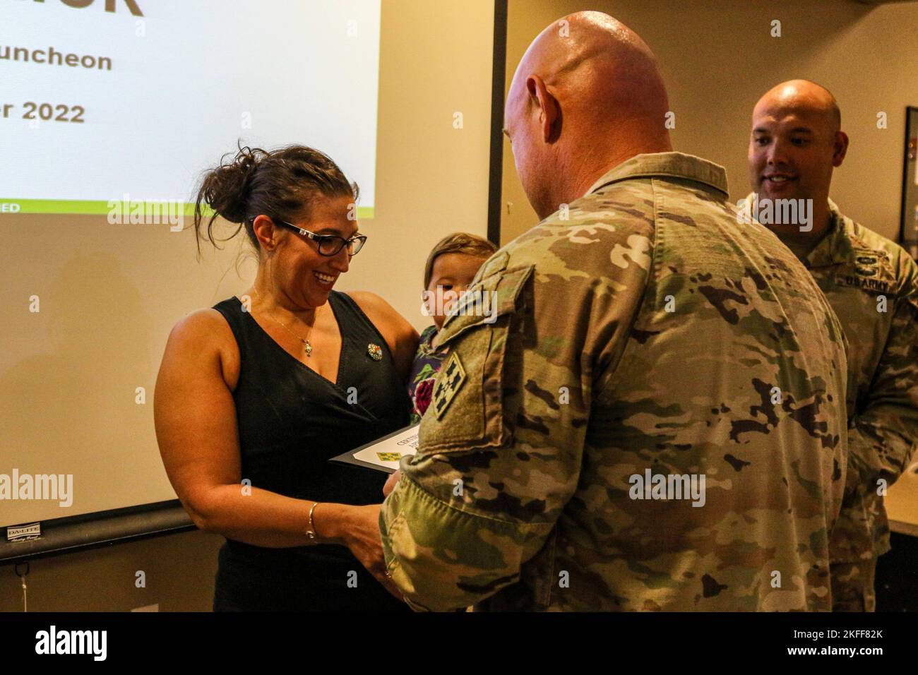 A Family member of a Soldier assigned to 2nd Stryker Brigade Combat