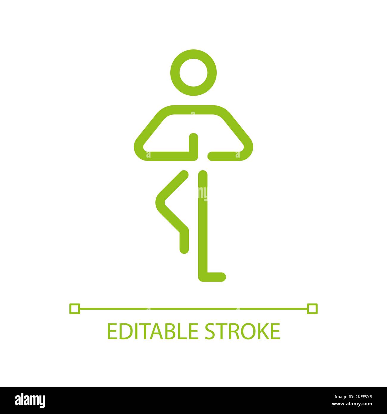 Tree pose pixel perfect color linear ui icon Stock Vector Image & Art ...
