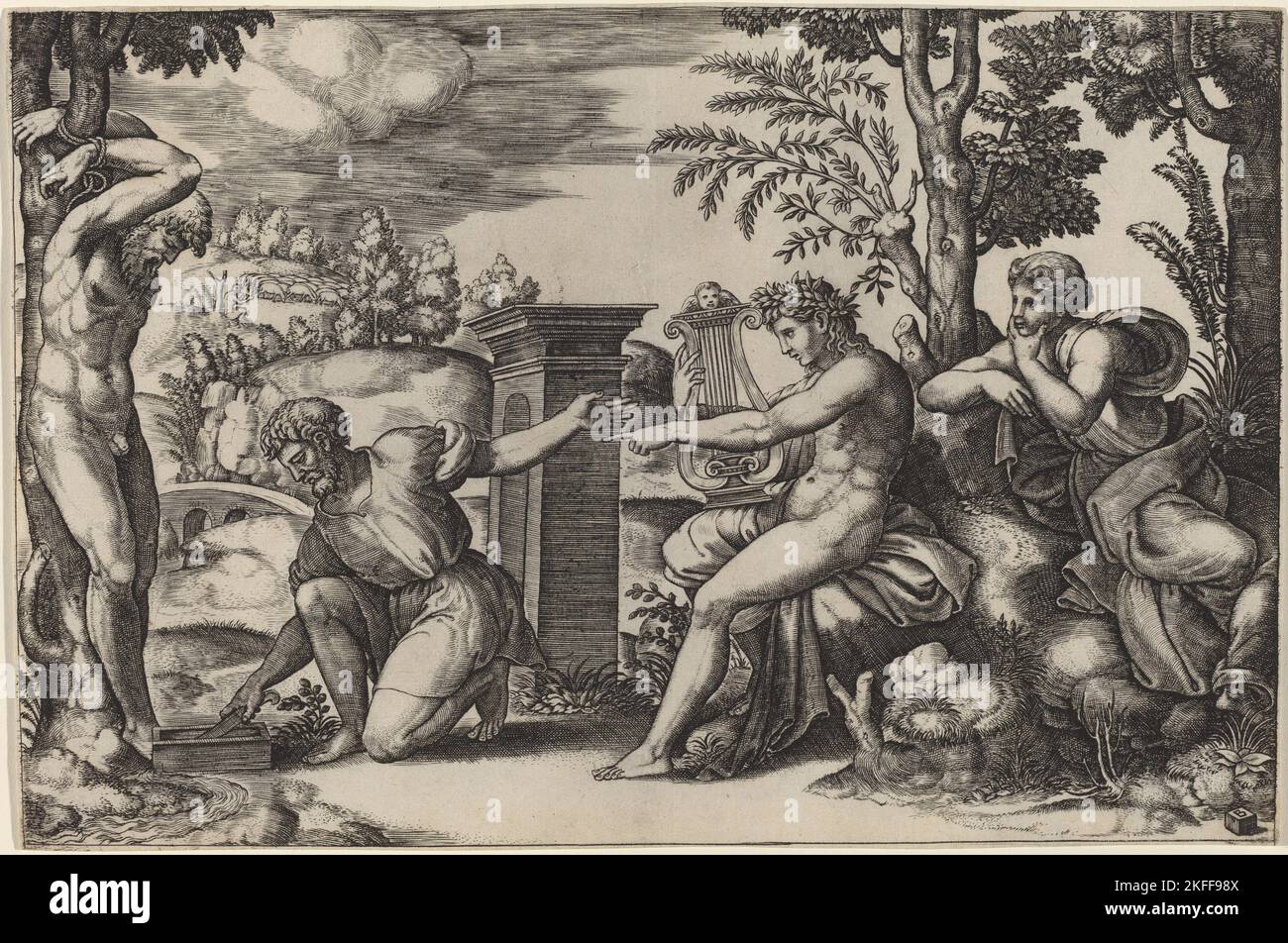 Satyr marsyas tied hi-res stock photography and images - Alamy