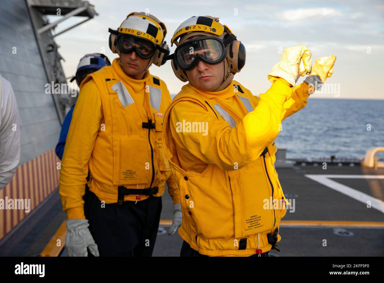 ATLANTIC OCEAN (Sept. 14, 2022) Boatswain’s Mate 1st Class Anthony