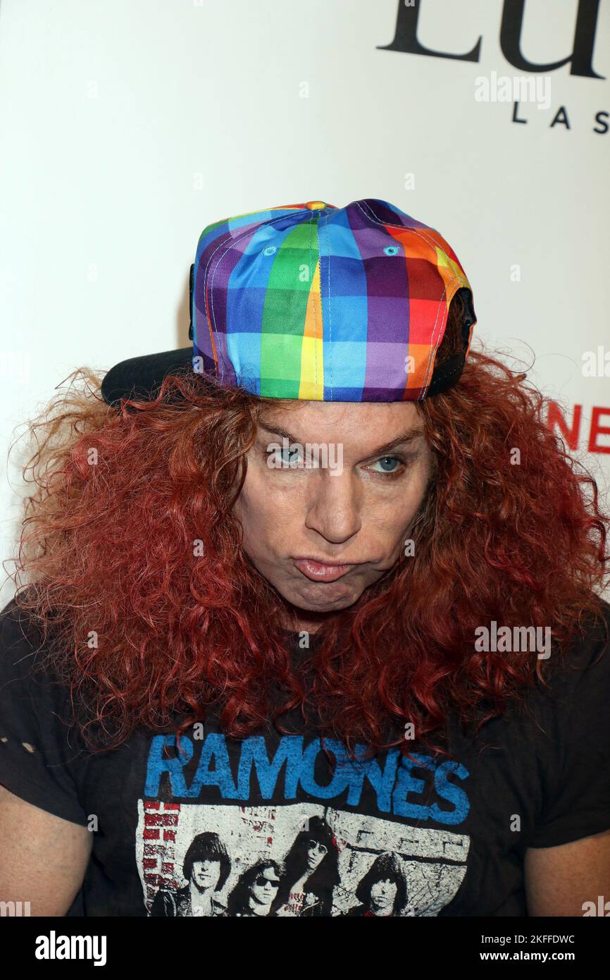 Carrot Top attending Superstar Magician CRISS ANGEL's world premiere of