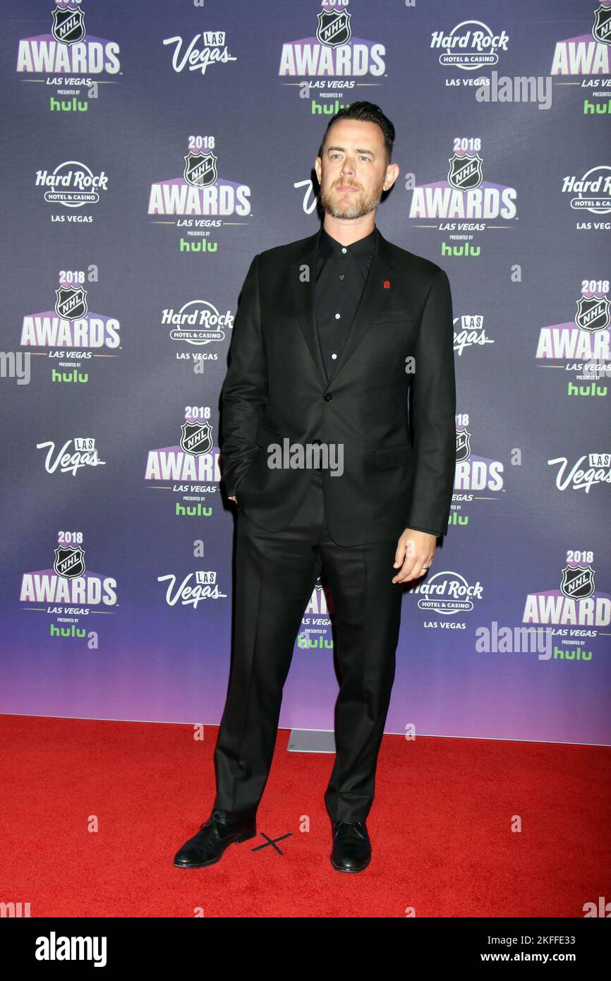Colin Hanks attending the 2018 NHL Awards at the Hard Rock Hotel ...