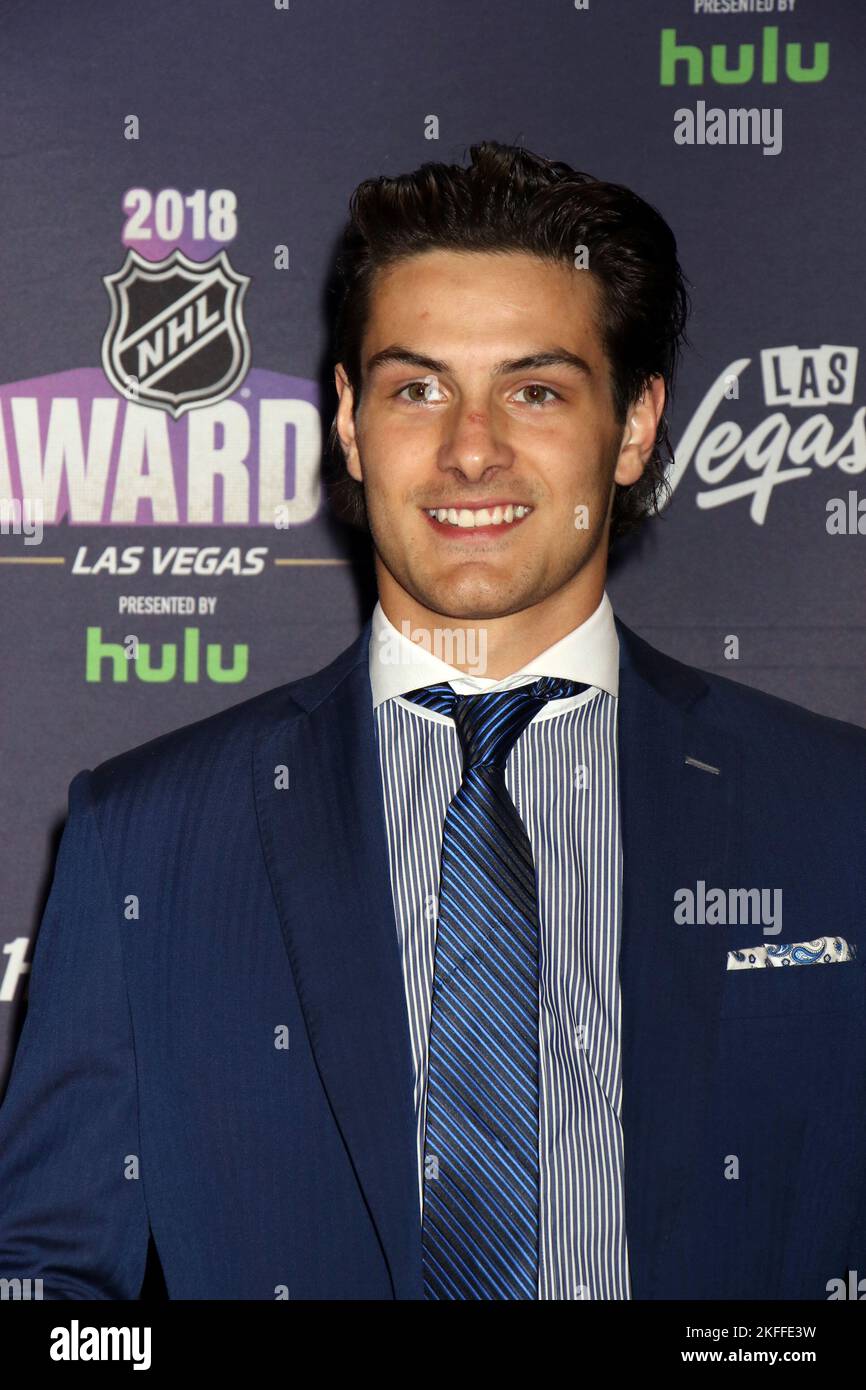 Matthew Barzal attending the 2018 NHL Awards at the Hard Rock Hotel & Casino in Las Vegas