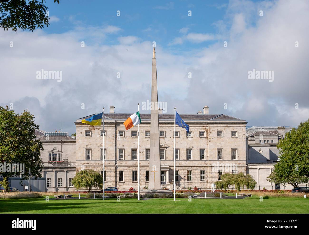 Leinster House, Dublin, home of the Dail, Ireland's parliament Stock