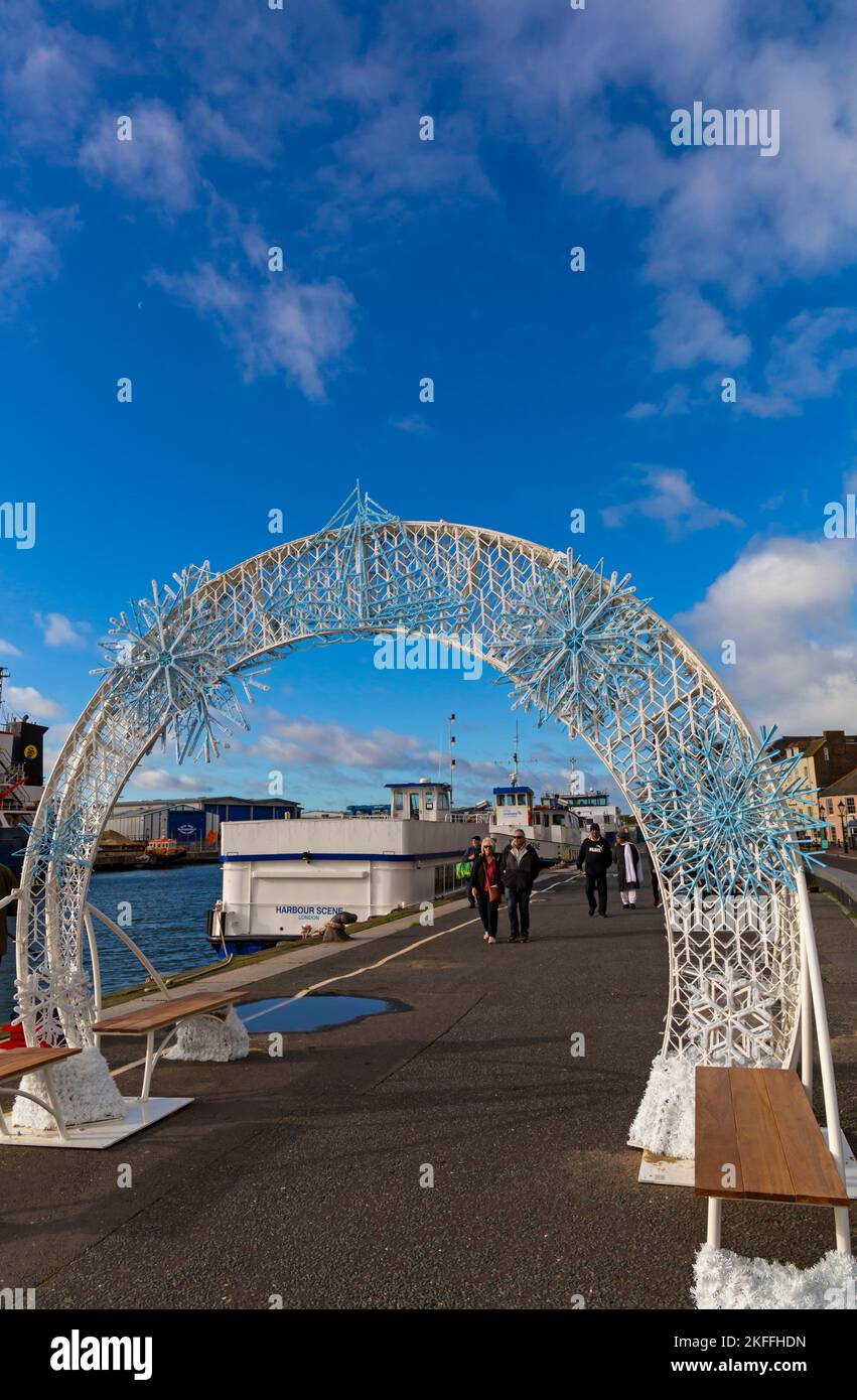 Poole, Dorset UK. 18th November 2022. UK weather sunshine on Poole