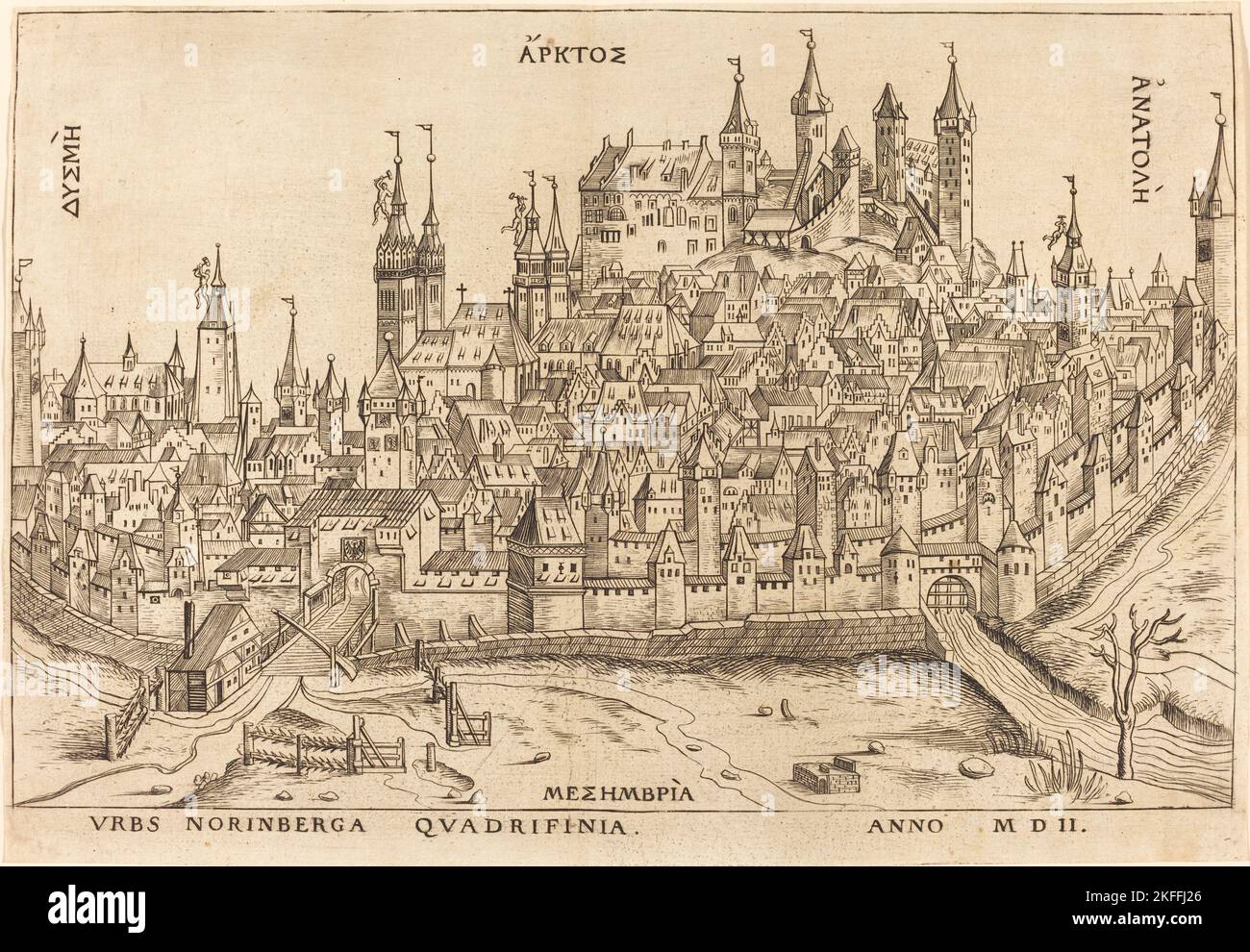 Nuremberg, 1502. Stock Photo