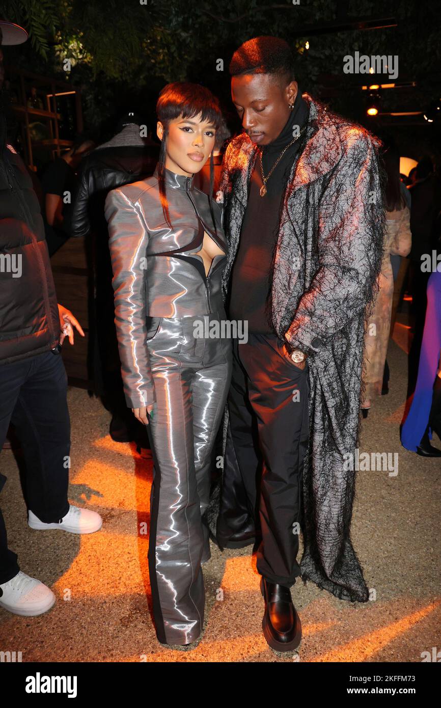 West Hollywood, Ca. 17th Nov, 2022. Serayah McNeill and Joey Badass at