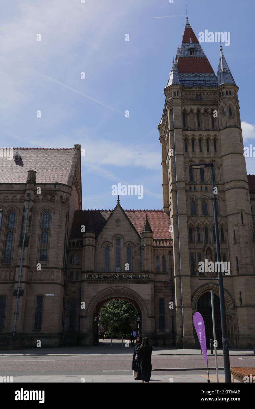 A view of the University of Manchester building Stock Photo