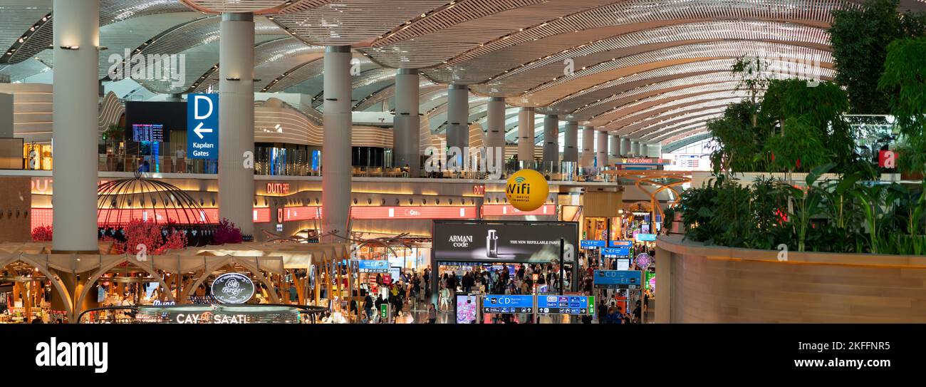 Istanbul Airport, Turkey September 16, 2022. Perspective view of the