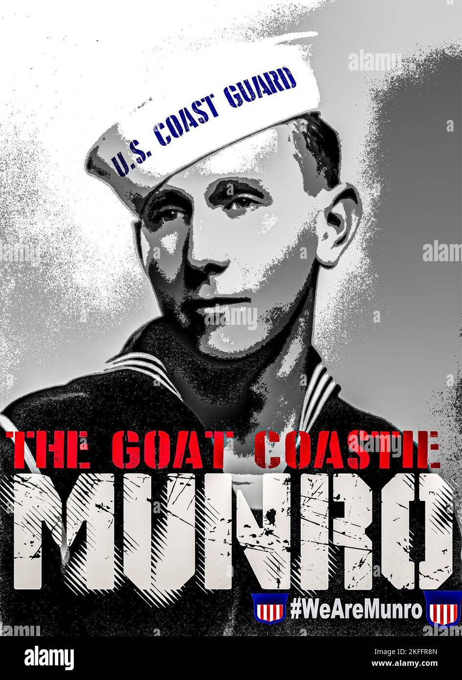 Pictured is a posterized portrait of signalman 1st class douglas a