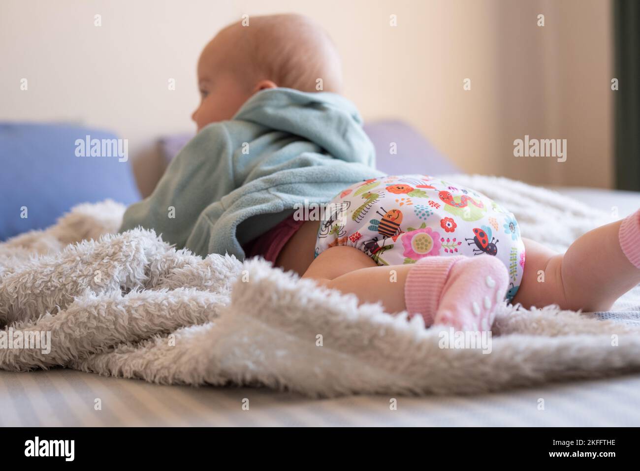 diaper girl sleep 