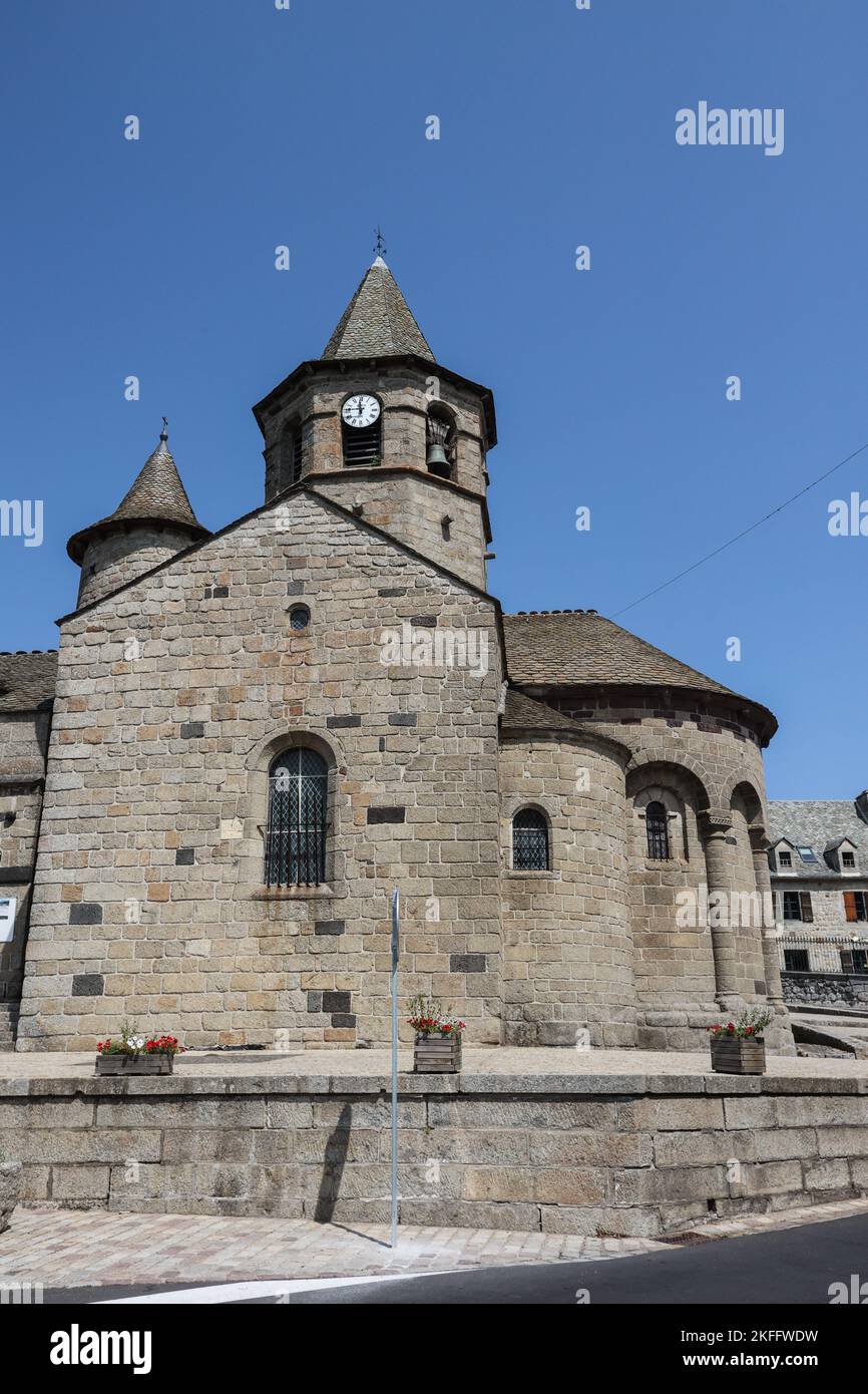 The, Sainte Marie, church of Nasbinals, eglise Sainte Marie,was built