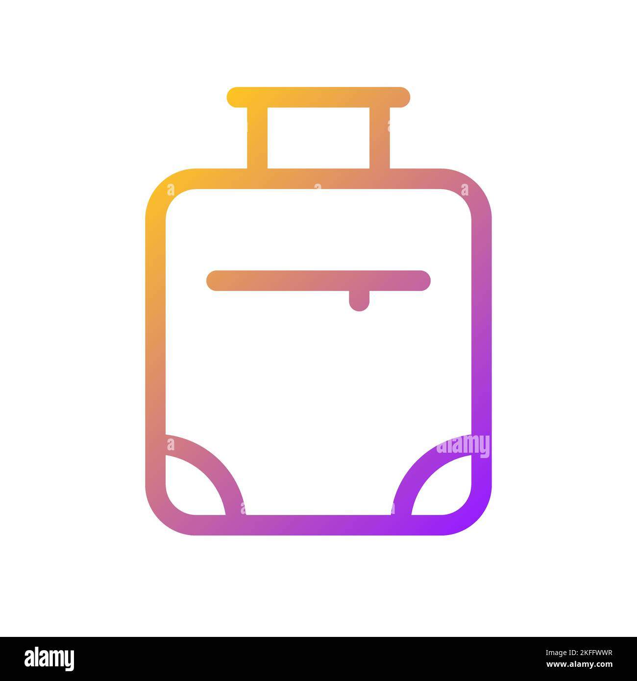 Suitcase pixel perfect gradient linear ui icon Stock Vector Image & Art ...