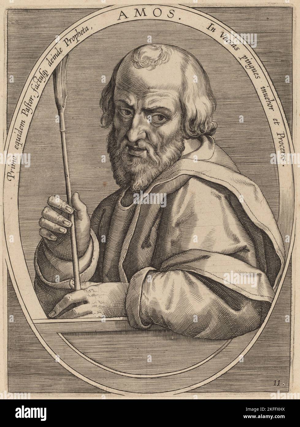 Amos, published 1613. Stock Photo