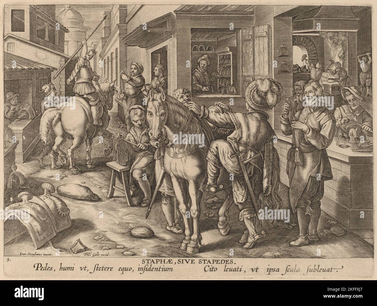 Equestrian Harnesses: pl.9, c. 1580/1590. Stock Photo
