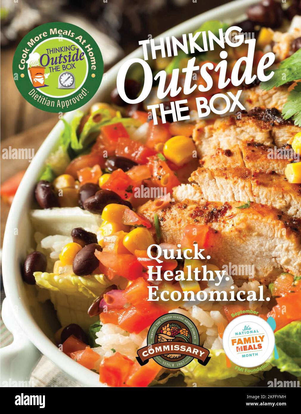 “Thinking Outside the Box” recipes feature a key nutrient and always align with the Dietary Guidelines for Americans so you can be sure they are healthy and economical. Stock Photo