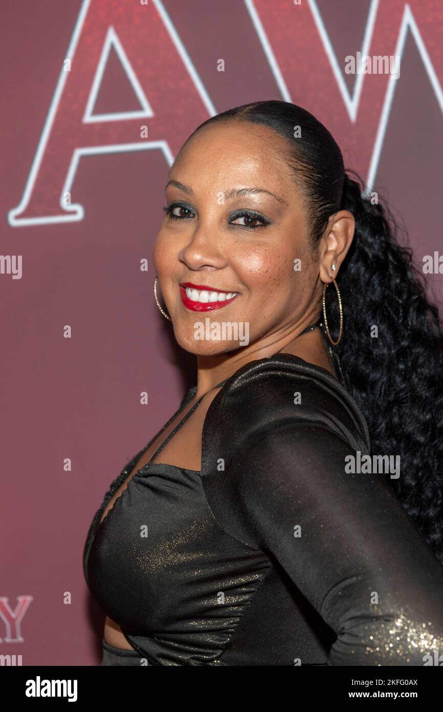 Inglewood, CA - November 17, 2022, Maieka Saint-Albin attends BET+ 'Holiday Hideaway' Los Angeles Premiere at Miracle Theater, Inglewood, CA on November 17, 2022 Stock Photo