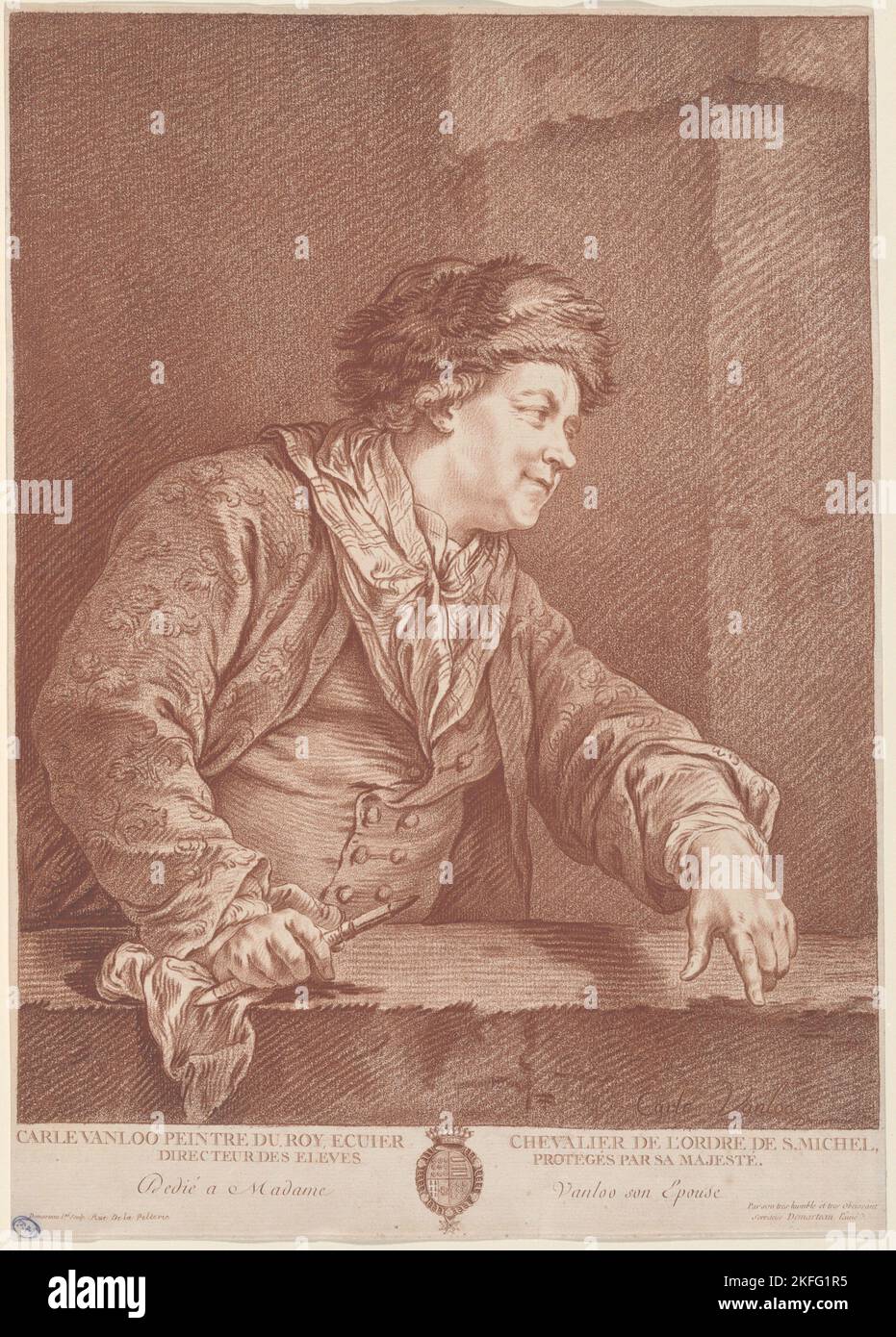 Carle Van Loo, c. 1760. Stock Photo
