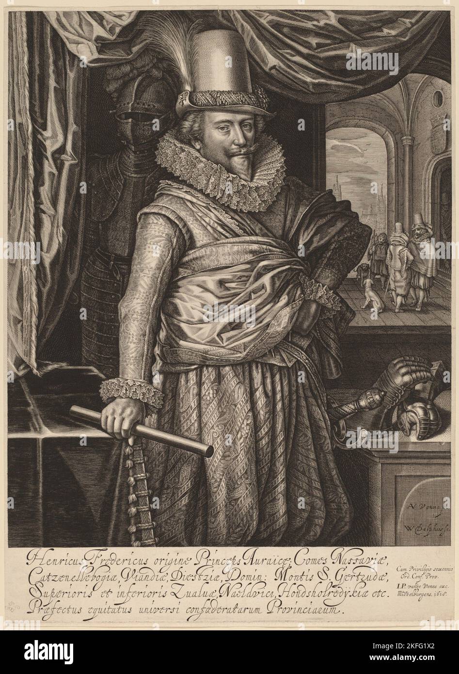 Frederik Hendrik, Prince of Nassau-Orange, 1618. Stock Photo