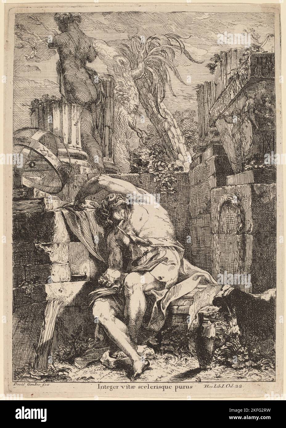 Democritus ancient greek philosopher portrait hi-res stock photography ...