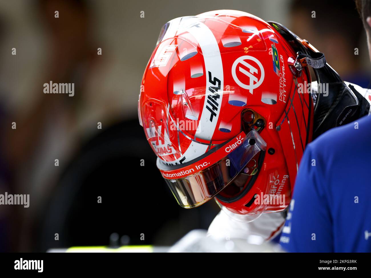 FITTIPALDI Pietro (bra), Reserve Driver of Haas F1 Team, portrait during the Formula 1 Etihad Airways Abu Dhabi Grand Prix 2022, 22nd round of the 2022 FIA Formula One World Championship from November 18 to 20, 2022 on the Yas Marina Circuit, in Yas Island, Abu Dhabi - Photo: Dppi/DPPI/LiveMedia Stock Photo