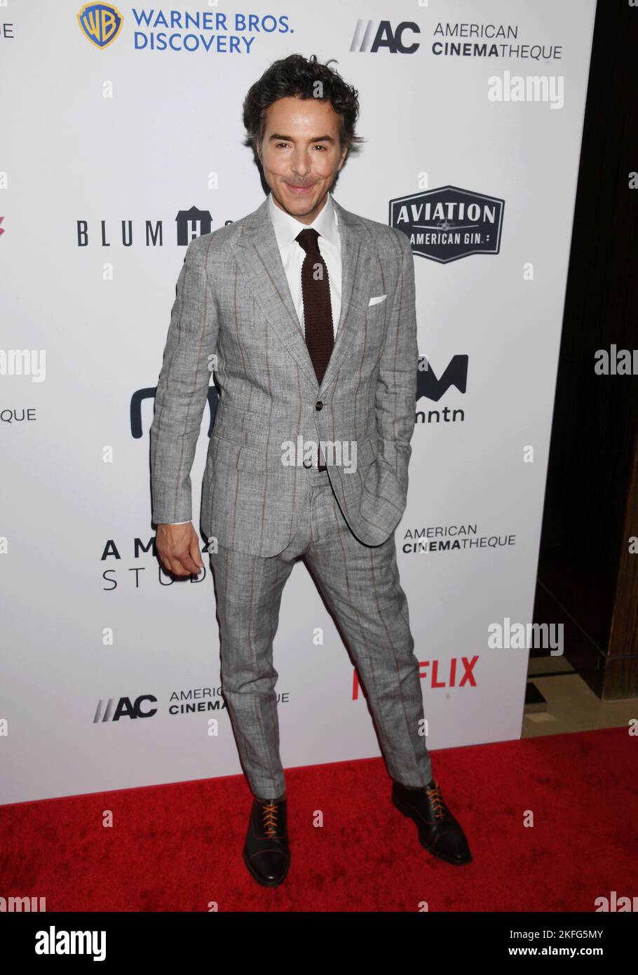 BEVERLY HILLS, CALIFORNIA - NOVEMBER 17: Shawn Levy attends the 36th Annual American Cinematheque Award Ceremony honoring Ryan Reynolds at The Beverly Stock Photo